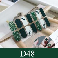 ♈ D48 Beauty DIY Nail Patch Self Adhesive Nail Wraps Decals Gradient Color Nail Polish Stickers Waterproof Nail Strips