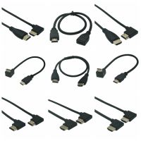 15cm 30cm 50CM 1m Dual HDTV compatible Male to Female Converter Up Down Right Left Angled Adapter HDTV HD Cable for DVD PS3 PC