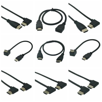 15Cm 30Cm 50CM 1.5M Dual HDTV HD Konverter Pria Ke Wanita Naik Turun Kanan Kiri Adaptor Miring Kabel HDTV untuk DVD PS3 PC TV