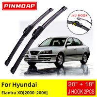 สำหรับ Hyundai Elantra XD 2000 2001 2002 2003 2004 2005 2006ใบปัดน้ำฝนด้านหน้าแปรงอุปกรณ์ตัด U J ตะขอ