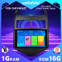 WeBetter เครื่องเล่นเสียงสเตอริโอวิดีโอวิทยุติดรถยนต์แอนดรอยด์9นิ้วหน้าจอสัมผัสสำหรับ Chevrolet Aveo Gen2โซนิค2011-2015พร้อมบลูทูธ Wi-Fi SWC MirrorLink หน้าจอแยกระบบนำทาง GPS