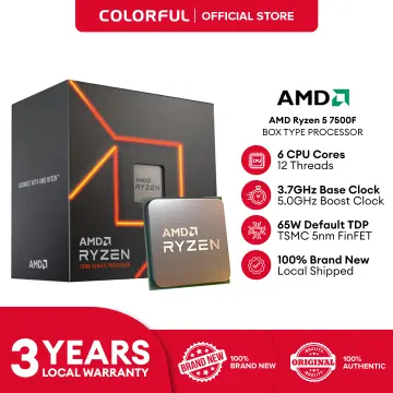 AMD Ryzen 5 7600 CPU 6Cores 12Threads Processors SocketAM5 65W DDR5 Desktop