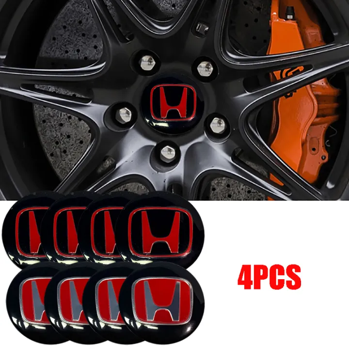 4PCS Car Modified Wheel Rim Center Cap Sticker Auto Tire Hubcaps Badge