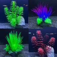 Simulation Water Grass Fish Tank Decoration Aquarium Plastic Plant Underwater Artificial Water Plant Ornament Fake Plants