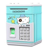 การจำลองที่ดีที่สุดเซ็นเซอร์ลายนิ้วมือเด็กหมีธนาคารการ์ตูน ATM กล่องรหัสผ่านอัตโนมัติม้วนเงินกระปุกออมสินของขวัญของเล่น
