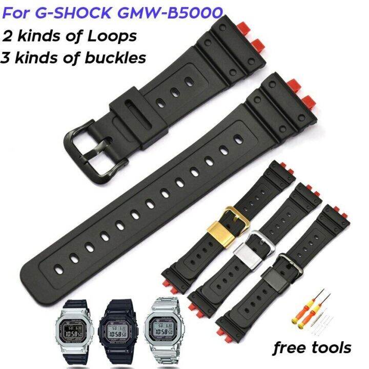 TPU Resin Strap for Casio GSHOCK GMWB5000 Rubber Watch Band Bracelet