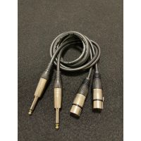 XLR Female(เมีย) To ปลั๊กแจ็คโฟน Male(ผู้) Mic Cable ยาว 1 เมตร  ใช้งานดี สื่อกระแสสัญญาณได้ดีเยี่ยม Top_skyShop