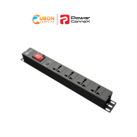 PowerConneX ปลั๊กไฟ รุ่น PXC5PHNNS-UL04-2 เต้าเสียบ Universal จำนวน 4 ช่อง, Master Switch &amp; Overload Protection