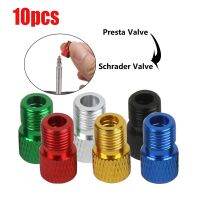 【DT】10PCS Alumínio Alloy Bike Valve Adapter Converter Presta Para Schrader Valve Bicicleta Bomba Air Nozzle Tube Ferramentas Acessórios de bicicleta