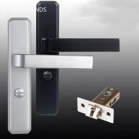 Modern Zinc Alloy Bathroom Door Lock Keyless Kitchen Door Handle Lock Indoor Single Tongue Locks Furniture Hardware Fittings