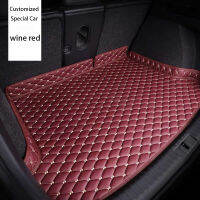 หนังที่กำหนดเองรถ Trunk Mat 100 สำหรับ Mitsubishi ทุกรุ่น Asx Outlander Lancer 10 Pajero Sport อุปกรณ์เสริมอัตโนมัติ