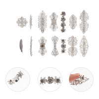 Fianmall 14pcs สปริงคลิปสปริงกิ๊บผมโลหะ Barrette Retro Hair Clip Girl Heyddress