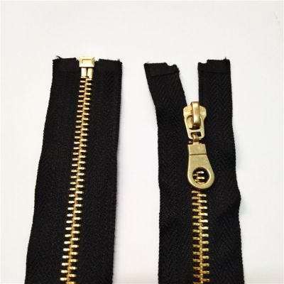 70Cm 1Pcs Jacket Style Brass Metal Divider Zipper Black Nylon Coil Zipper Door Hardware Locks Fabric Material
