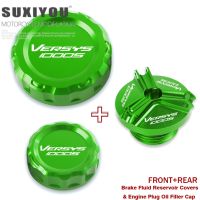 For Kawasaki Versys 1000 S 1000S Versys1000s 2022 2023 Acessories Brake Fluid Reservoir Covers Engine Plug Oil Filler Cap