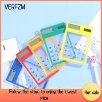 VERFZM SHOP หน้าจอ8หลัก เครื่องคิดเลขขนาดมินิ หน้าจอสัมผัสหน้าจอ บางเฉียบมาก เครื่องคิดเลขพลังแสงอาทิตย์ ที่มีคุณภาพสูง มินิมินิ เครื่องคิดเลขนักเรียนแบบ ของขวัญสำหรับนักเรียน