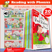 (In Stock) พร้อมส่ง  Reading with phonics นิทานภาษาอังกฤษ ฝึกอ่านโฟนิกส์ จำนวน 20 เรื่อง 20 ฺStorybooks + พร้อม CD ไฟล์เสียงทั้ง 20 เล่ม