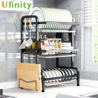 [⚡ส่งฟรี] Dish Racks  ชั้นวางจาน ที่คว่ำจาน ชั้นคว่ำจาน 2/3ชั้น ชั้นวางของในครัว KITCHEN DISH RACKS