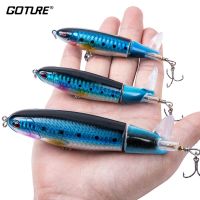 Goture Whopper Popper 10cm/11cm/14cm Topwater FIshing Lure Blowups Pike Baits Rotating Tail Fishing Tackle Crankbait Wobblers Lures Baits