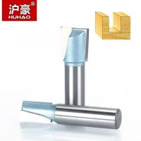 HUHAO 1pc 1/2－1/4－Shank Wood Cleaning Bottom Router Bit เกรดอุตสาหกรรม CNC Bits สําหรับเครื่องมือตัดงานไม้