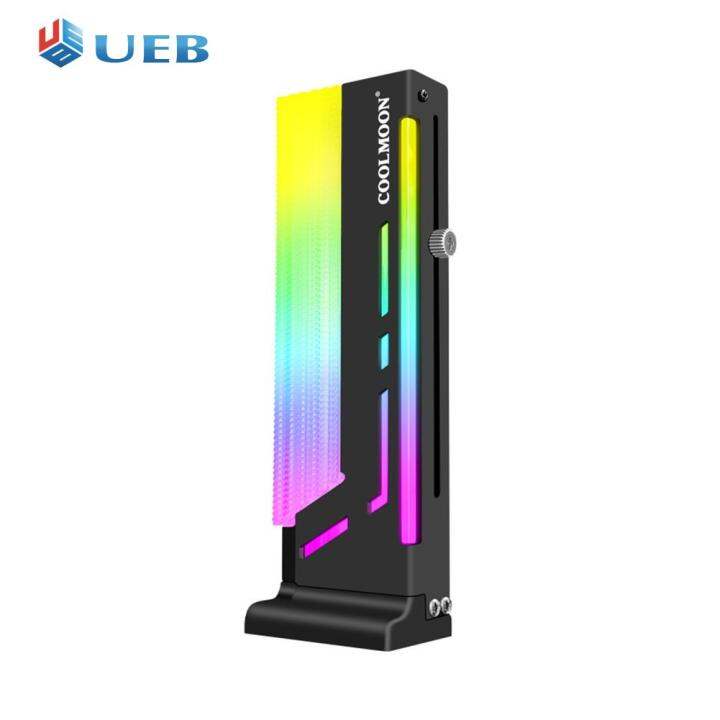 แนวตั้ง-gpu-สนับสนุนสีสัน5v-a-rgb-วงเล็บคอมพิวเตอร์การ์ดวิดีโอกราฟิกส์ขาตั้ง-gpu-ผู้ถือ