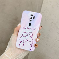 เคส OPPO A9 2020กระต่ายน่ารักการ์ตูนหมีน่ารักพร้อมฝาครอบโทรศัพท์ลายการ์ตูนน่ารักข้าง A9 OPPO 2020เคสนิ่ม TPU