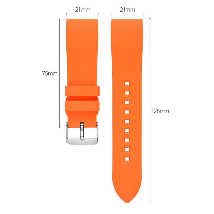 สายนาฬิกาซิลิโคนสปอร์ตนุ่มนาฬิกาข้อมือสร้อยข้อมือ18-20-22-24มม-อุปกรณ์สายรัดจำหน่าย