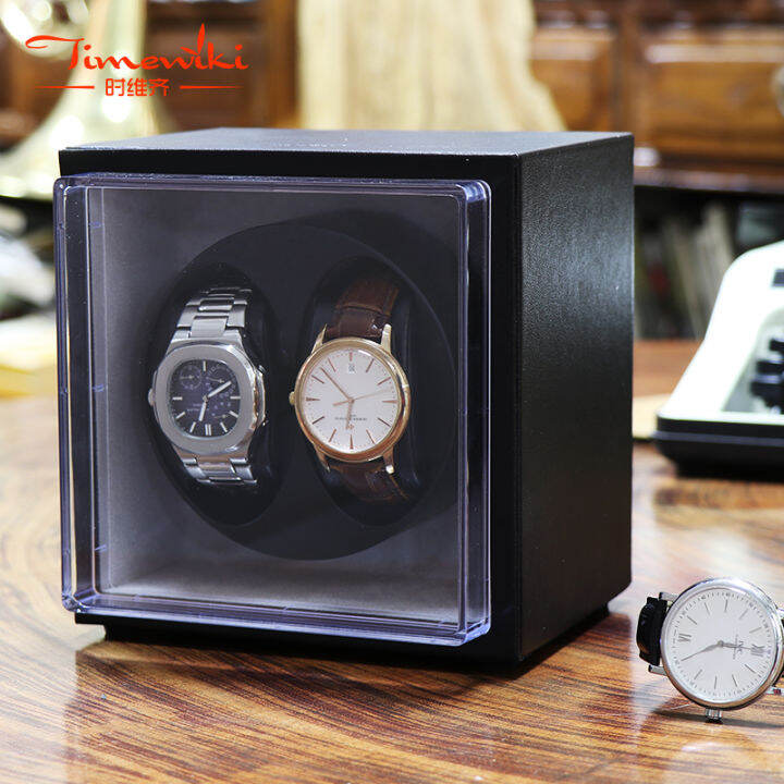 Driklux 2 Slots Watch Luxury Wrist Case Leather Winder Watch Box