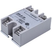 Single Phase Solid State Relay DC-DC SSR-40DD 40A DC3-32V DC5-60V White+Silver