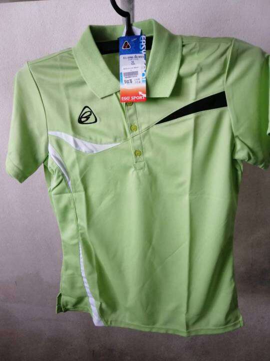 เสื้อโปโล-มาใหม่-สีเขียวตอง-ego-sport-เนื้อผ้าดีมาก