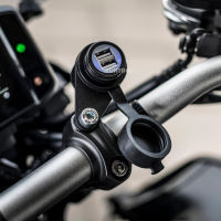 รถจักรยานยนต์ชาร์จแบบ Dual USB ชาร์จกันน้ำสำหรับ Yamaha MT-07 MT-09 SP FZ-09 FZ-07 T RACER XSR 700 900คู่ชาร์จ USB