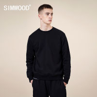 SIMWOOD 2023 Musim Luruh Sujuk Hoodies Baru Lelaki Tekstur Kapas-Campuran Jersi เสื้อกันหนาว Asas Jogger O-Leher Plu Saiz SJ110755