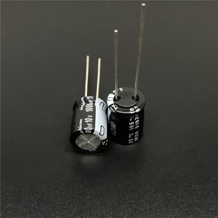5pcs-50pcs-1000uf-10v1000uf-nichicon-vz-series-10x13mm-wide-temperature-range-aluminum-electrolytic-capacitor