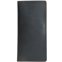 ?[100  Original] ? Mens retro genuine leather wallet long ultra-thin first layer cowhide wallet simple wallet crazy horse leather mens bag trendy youth