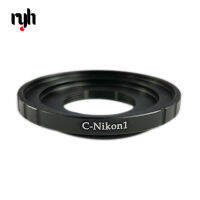 C-Nikon 1 C-Mount ภาพยนตร์ Cine สำหรับ Nikon 1 Mount J1 V1 J2 V2 J3 V3 J4แหวนอะแดปเตอร์กล้องถ่ายภาพ C-n1สีดำ16มม.