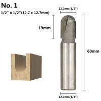 1/2 12.7Mm มุมก้านปัดเศษเครื่องตัดการกัดไม้จมูกลูกตัดรัศมียาวถึงเส้นผ่าศูนย์กลางเครื่องตัด1/2 5/8 3/4 1