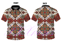 （xzx  31th）  （ALL IN STOCK） 2023 Basic Tribal Color High Quality Multi Pattern High Quality Quick Drying Polo Zipper 04