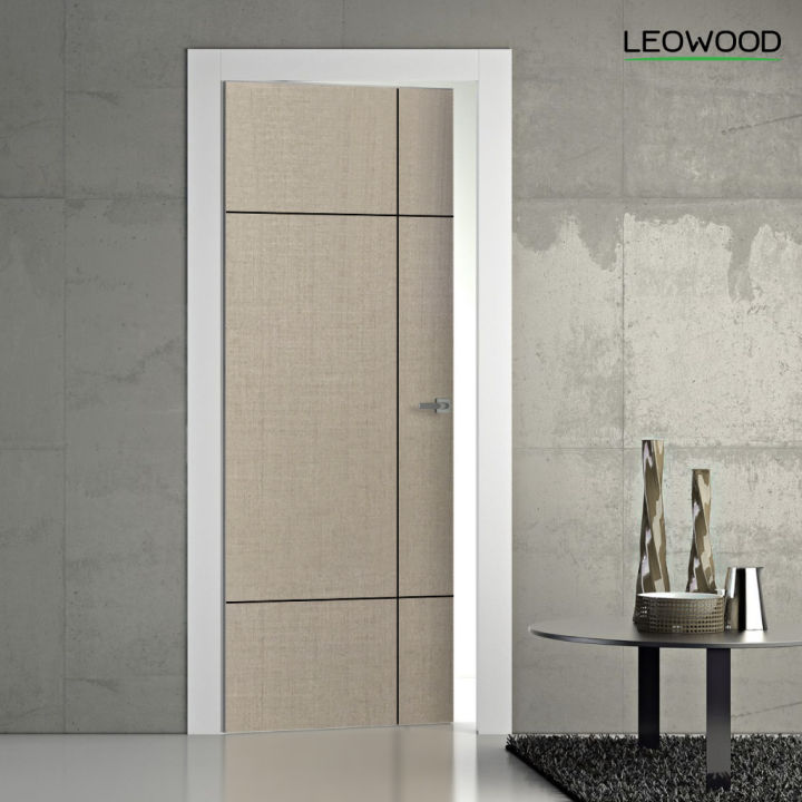 ประตูเคลือบเมลามีน-idoor-s6-silver-wool-ขนาด-3-5x80x200cm-leowood