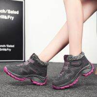 Winter Sneakers Women Walking Shoes Warmth Boots Casual Outdoor Sports Shoes Plus Velvet Thick Bottom Increasing Height