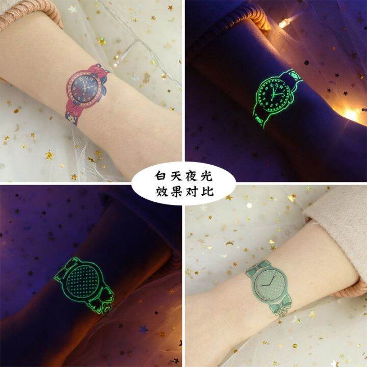 luminous-childrens-tattoo-sticker-cartoon-watch-boy-baby-girl-environmental-protection-fluorescent-safety-non-toxic-watermark-sticker