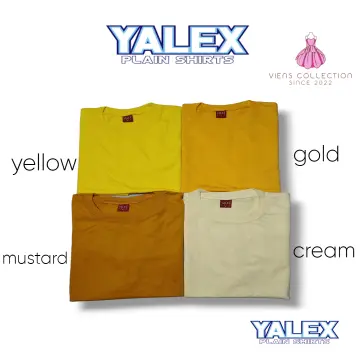 Plain Yellow T-shirt Unisex Cotton For Men and Women (FREESIZE