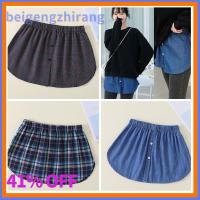 BEIGENGZHIRANG ความยาวครึ่งหนึ่ง ส่วนขยาย Women Slips Mini Skirt กระโปรงทรงเอ ชายกระโปรง Extender ไม่สม่ำเสมอ ชั้นเท็จ Underskirts Layering Fake Top