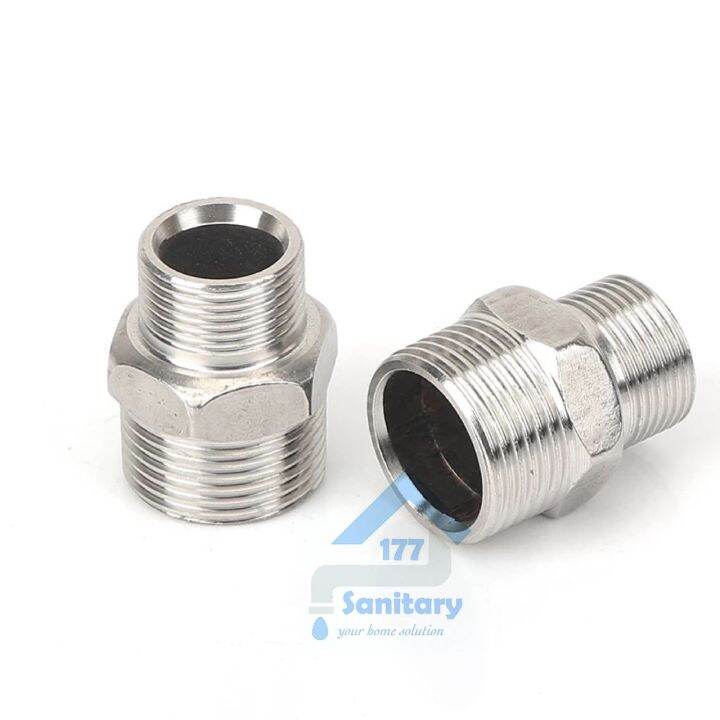 Double nepel stainless 1/2 inch ke 3/4 DN34 -Dobel naple stenlis ...