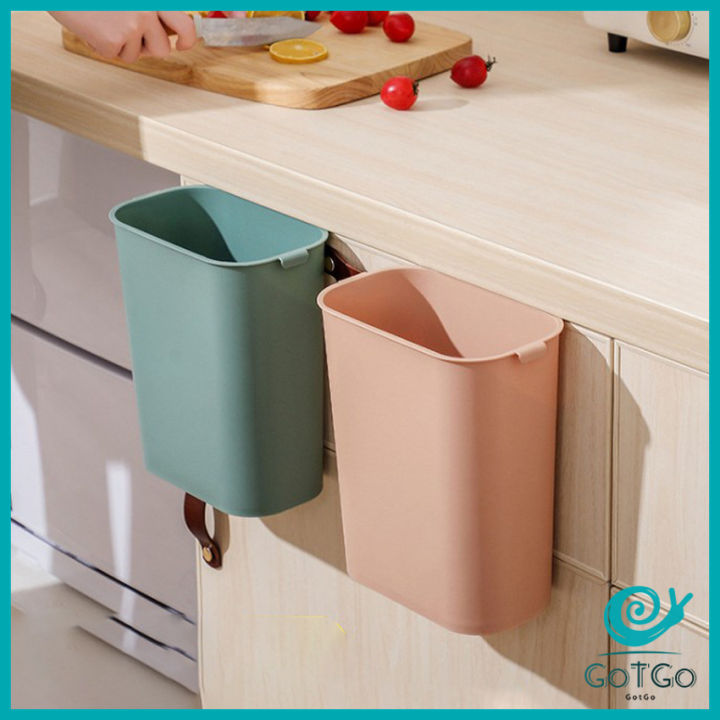 gotgo-ถังขยะในครัวถังขยะ-ถังขยะแบบแขวนติดประตู-ถังขยะคัดแยกเศษอาหาร-wall-mounted-trash-can