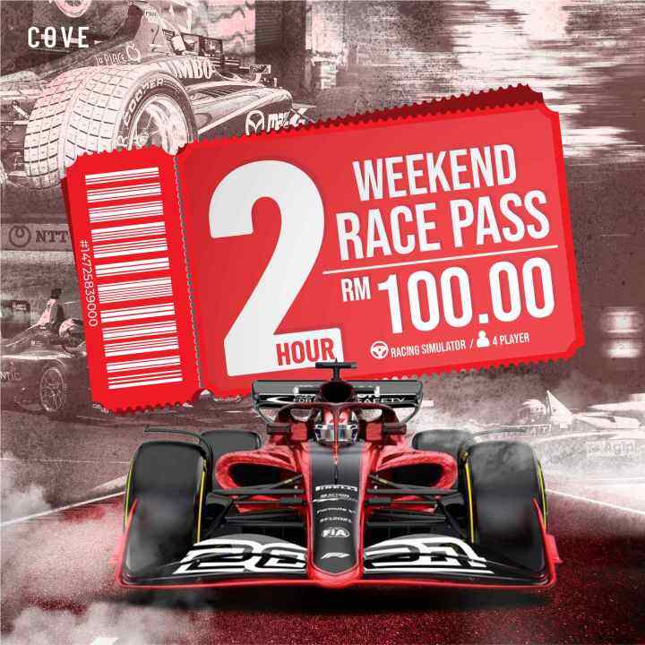 [Cove Hub] Weekend Race Pass (2 Hours)(4Pax) | Lazada