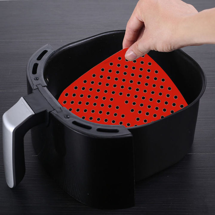 lucky-air-fryer-liners-ซิลิโคน-reusable-nonstick-ตะกร้า-mats-square-baking-pads-เบเกอรี่เครื่องมือ-bun-เค้กย่างจานรอง-air-fryer-อุปกรณ์เสริม