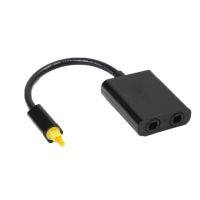 【cw】 Dual Port Digital Optical Adapter Splitter Fiber Audio Cable 1 In 2 Out 【hot】