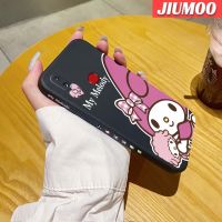 JIUMOO เคส M01s ปลอกสำหรับ Samsung A10s ลายการ์ตูนของฉันเมโลดี้ดีไซน์ใหม่นิ่มเคสมือถือบางเคสขอบสี่เหลี่ยมลายซิลิโคนเคสนิ่มเคสป้องกันการกระแทก