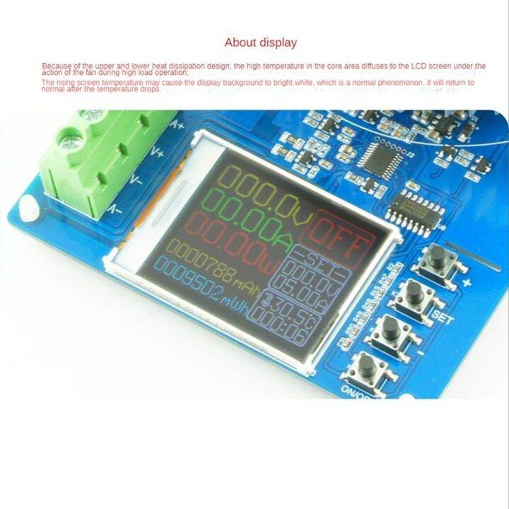 150w-10a-4-wires-battery-capacity-tester-1-77-inch-tft-color-screen-type-electronic-load-power-discharge-tester