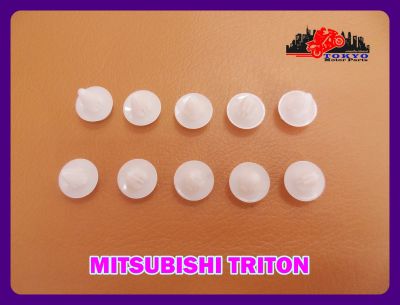 MITSUBISHI TRITON FRONT GRILLE LOCKING CLIP SET (10 PCS.) "WHITE" // กิ๊บล็อคกระจังหน้า (10 ตัว) สีขาว สินค้าคุณภาพดี