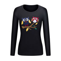 Yolanda Paz new 2019 autumn winter female cartoon owl pattern long sleeves o-neck knitted pullover high quality women sweater